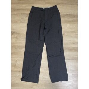 Tiglio Luxe Dress Pants Men's 30R Gray 100% Merino Extra Fine Wool Super 150's